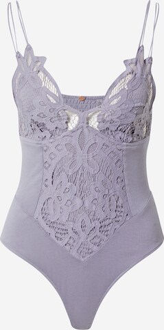 Free People Shirt Bodysuit 'ADELLA' in Purple: front