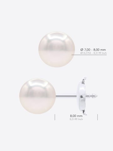 Boucles d'oreilles 'MIYAZAKI' Ateliers Saint Germain en blanc