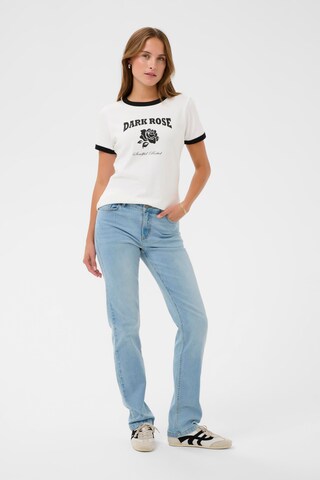 Kaffe T-Shirt 'KAolivia' in Weiß