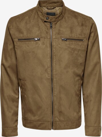 Veste mi-saison 'Willow' Only & Sons en marron : devant