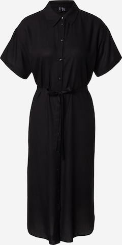 VERO MODA - Vestidos camiseiros 'Bumpy' em preto: frente