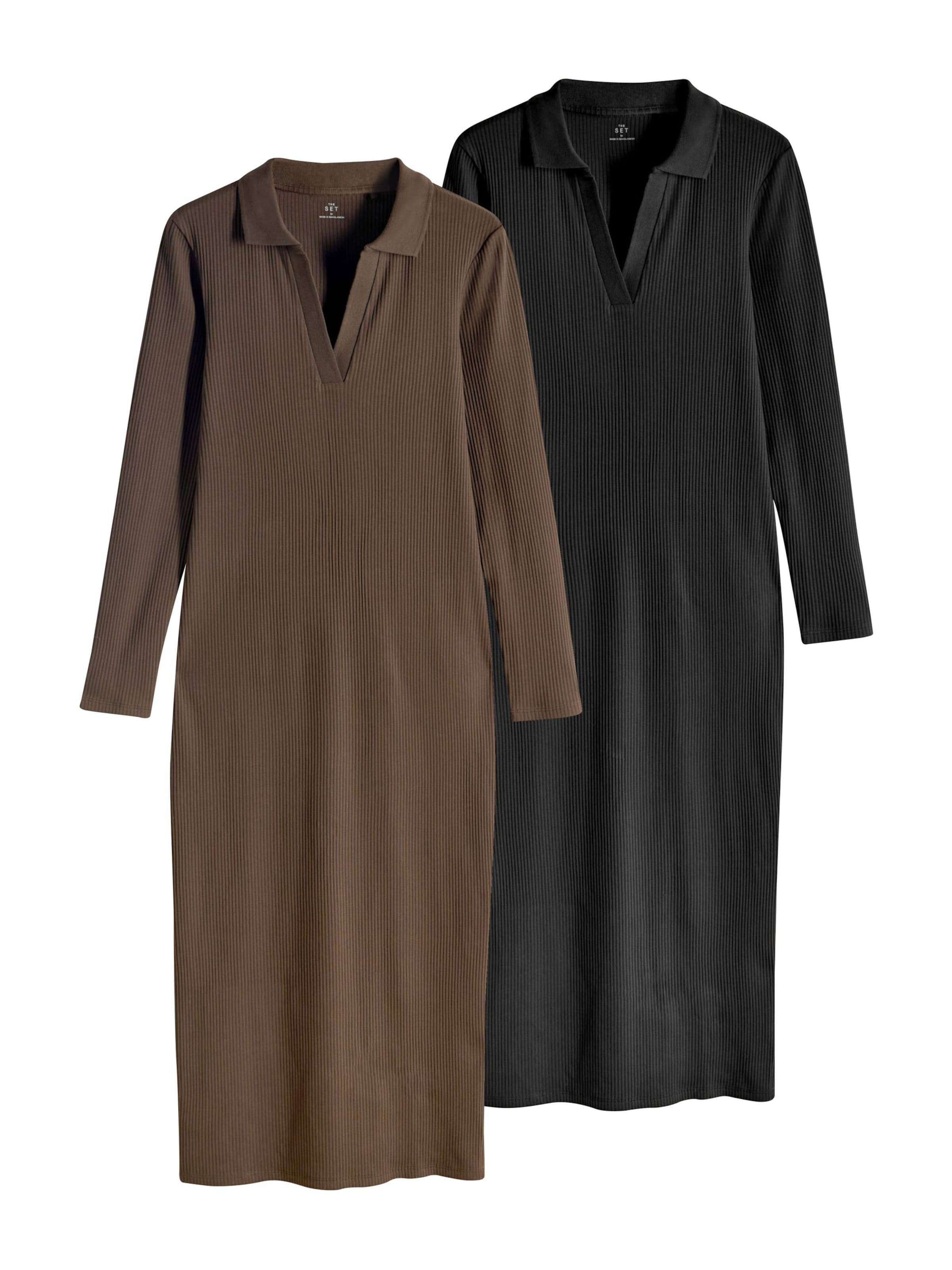 The Set Šaty - Hnedá: predná strana