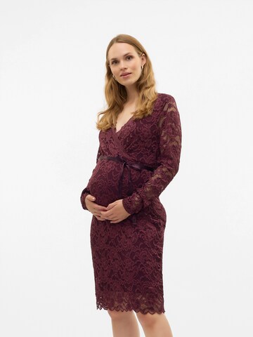 MAMALICIOUS Cocktail dress 'MLMIvana Tess' in Red: front