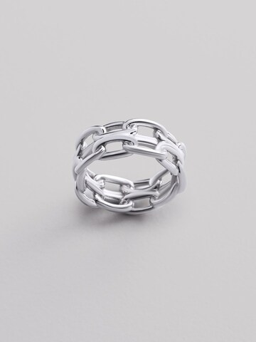 Bague 'LOCK' REYTEL en argent : devant
