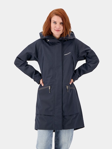Didriksons Between-Seasons Parka 'Ilma' in Blue: front