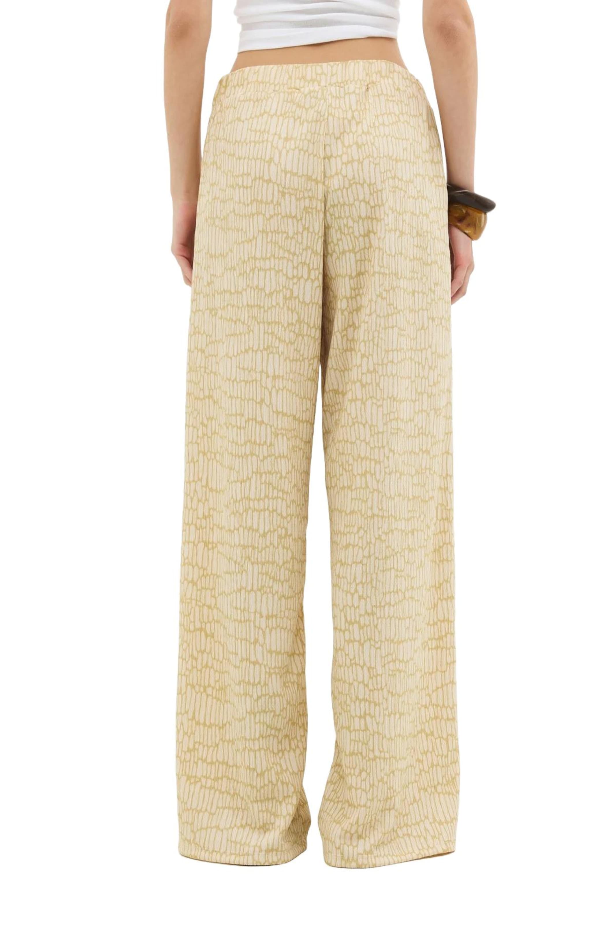 No Matter What Wide leg Broek in Beige