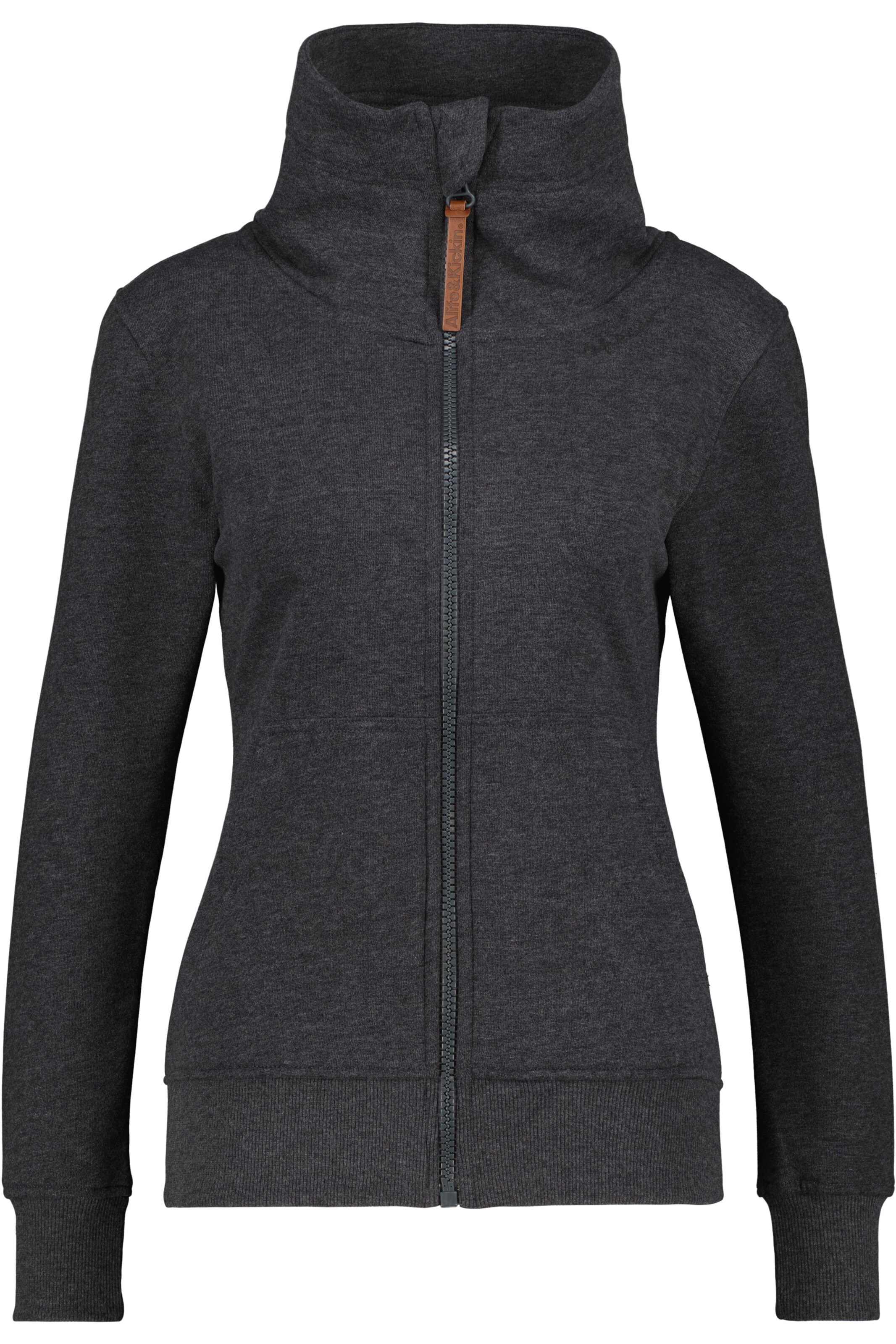 Frauen Große Größen Alife and Kickin Sweatjacke 'Viviana' in Anthrazit - ZW23771 Frauen Große Größen Alife and Kickin Sweatjacke 'Viviana' in Anthrazit - ZW23771