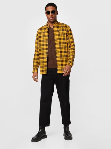 JACK & JONES Regular fit Skjorta 'CARL' i orange