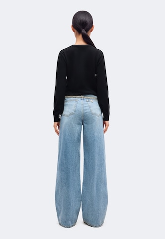 Liu Jo Bő szár Farmer 'PANT.FLARE NO WAISTBAND H.W.' - kék: hátul