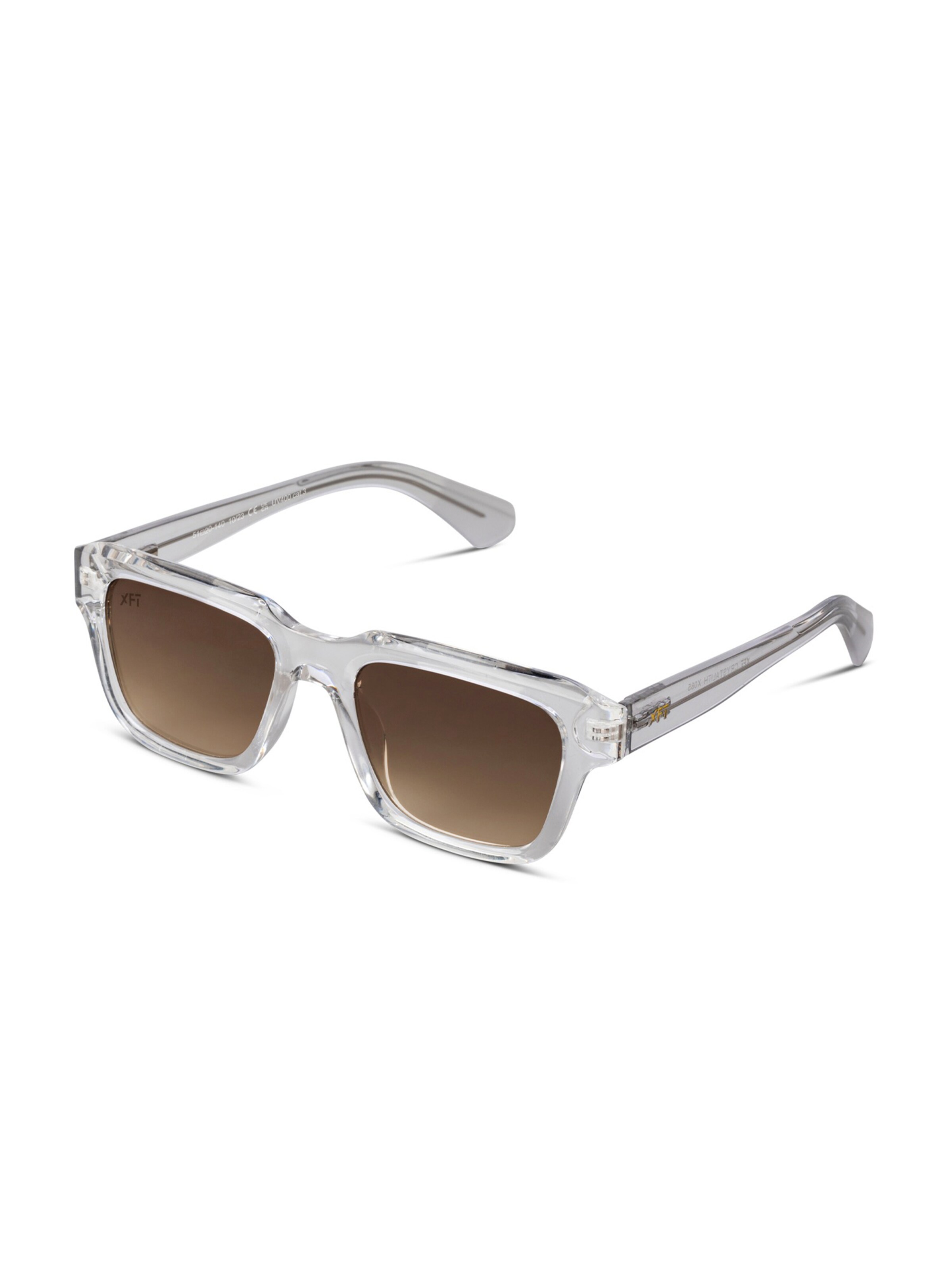 X Frame Therapy Sunglasses 'Crystalith Sun' in Brown: front