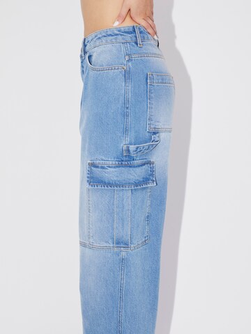 LeGer by Lena Gercke Loosefit Cargojeans 'Mirell Tall' in Blauw