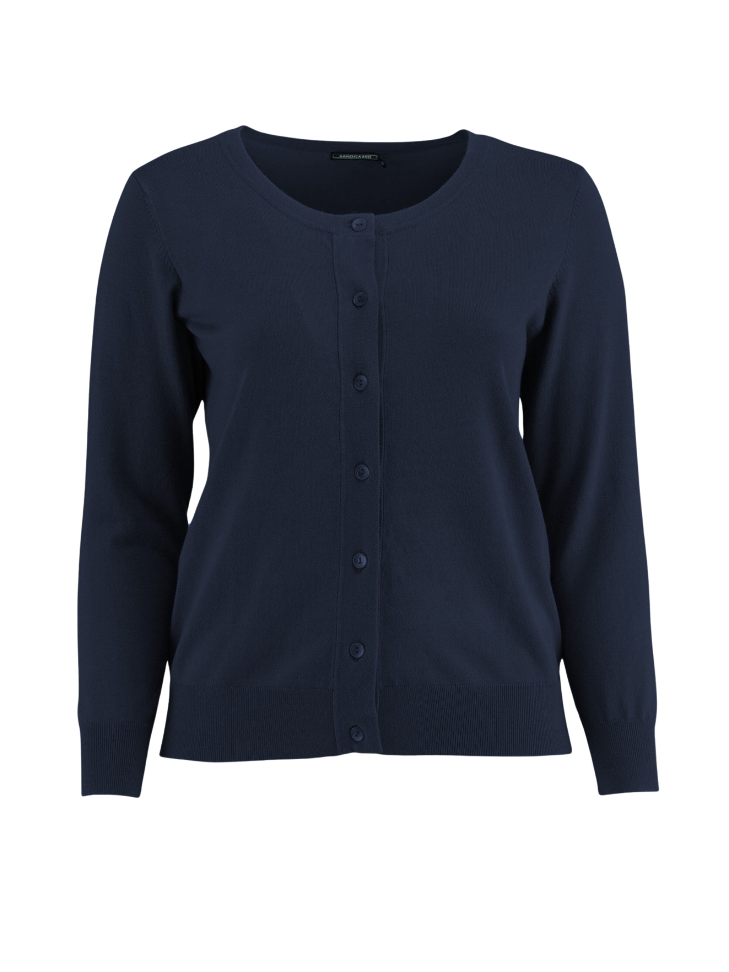 SANDGAARD Knit Cardigan 'Helsinki' in Blue: front