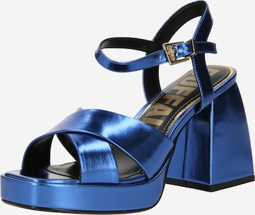 BUFFALO - Sandalias 'BELLA' en azul: frente