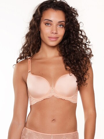 Bustier Soutien-gorge LingaDore en beige : devant