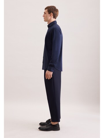 Coupe regular Chemise SEIDENSTICKER en bleu