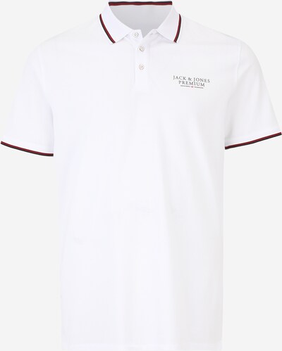 Jack & Jones Plus Camiseta 'ARCHIE' en gris oscuro / rojo cereza / negro / blanco, Vista del producto