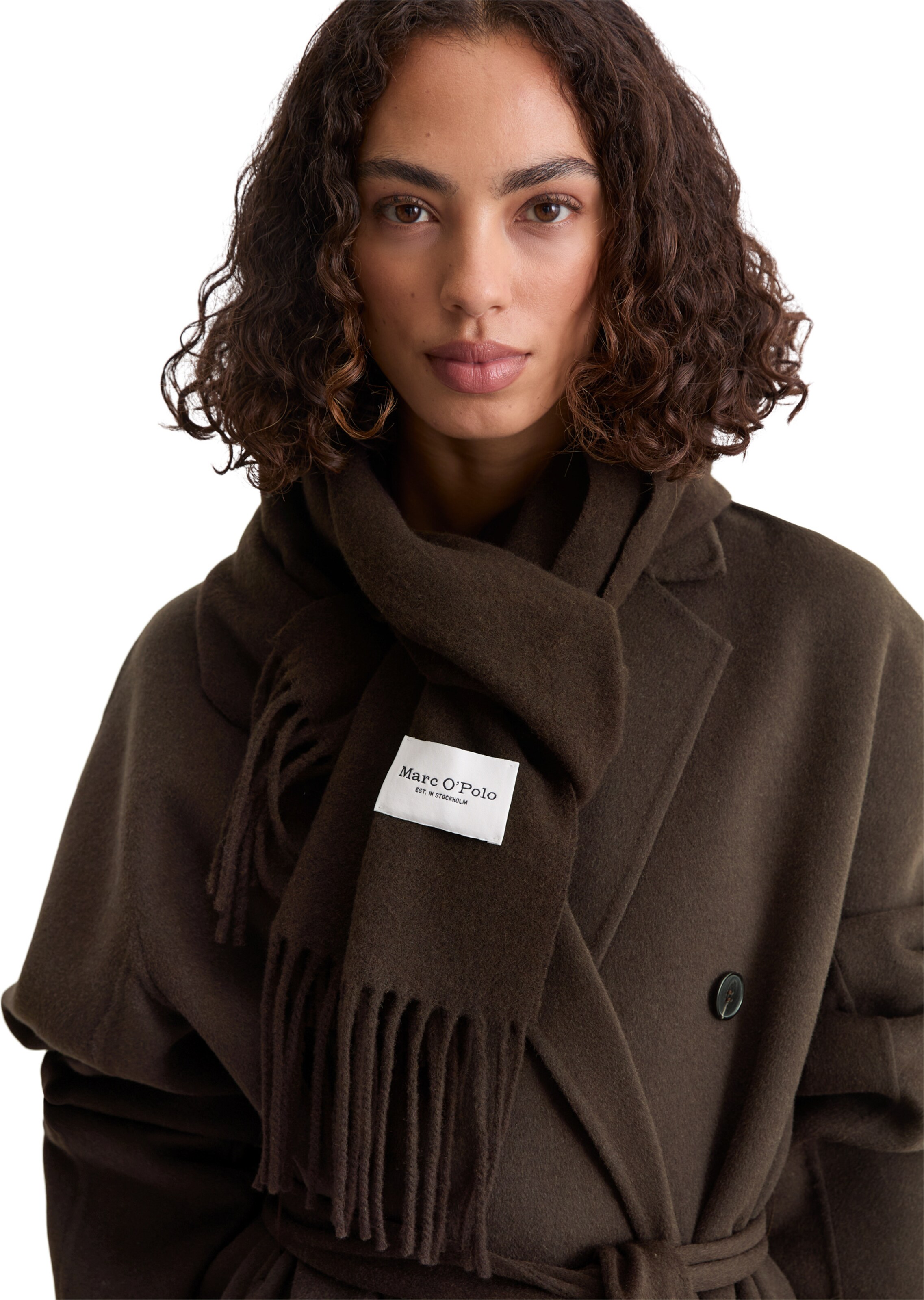 Marc O'Polo Scarf in Brown: front
