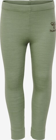 Hummel Slim fit Workout Pants in Green: front