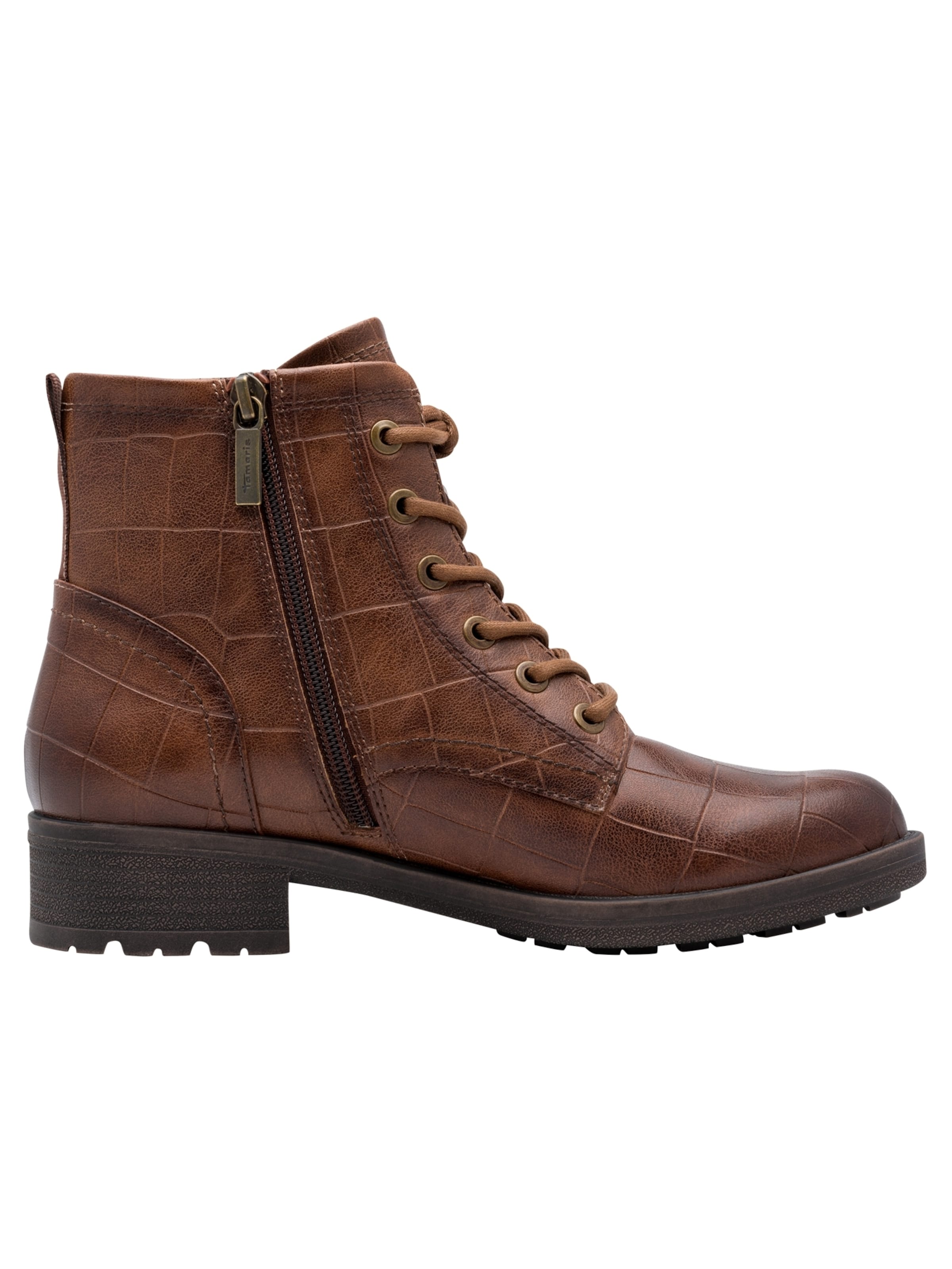 Bottines à lacets Tamaris en marron