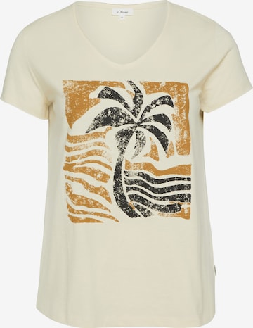 s.Oliver Shirt in Beige: front