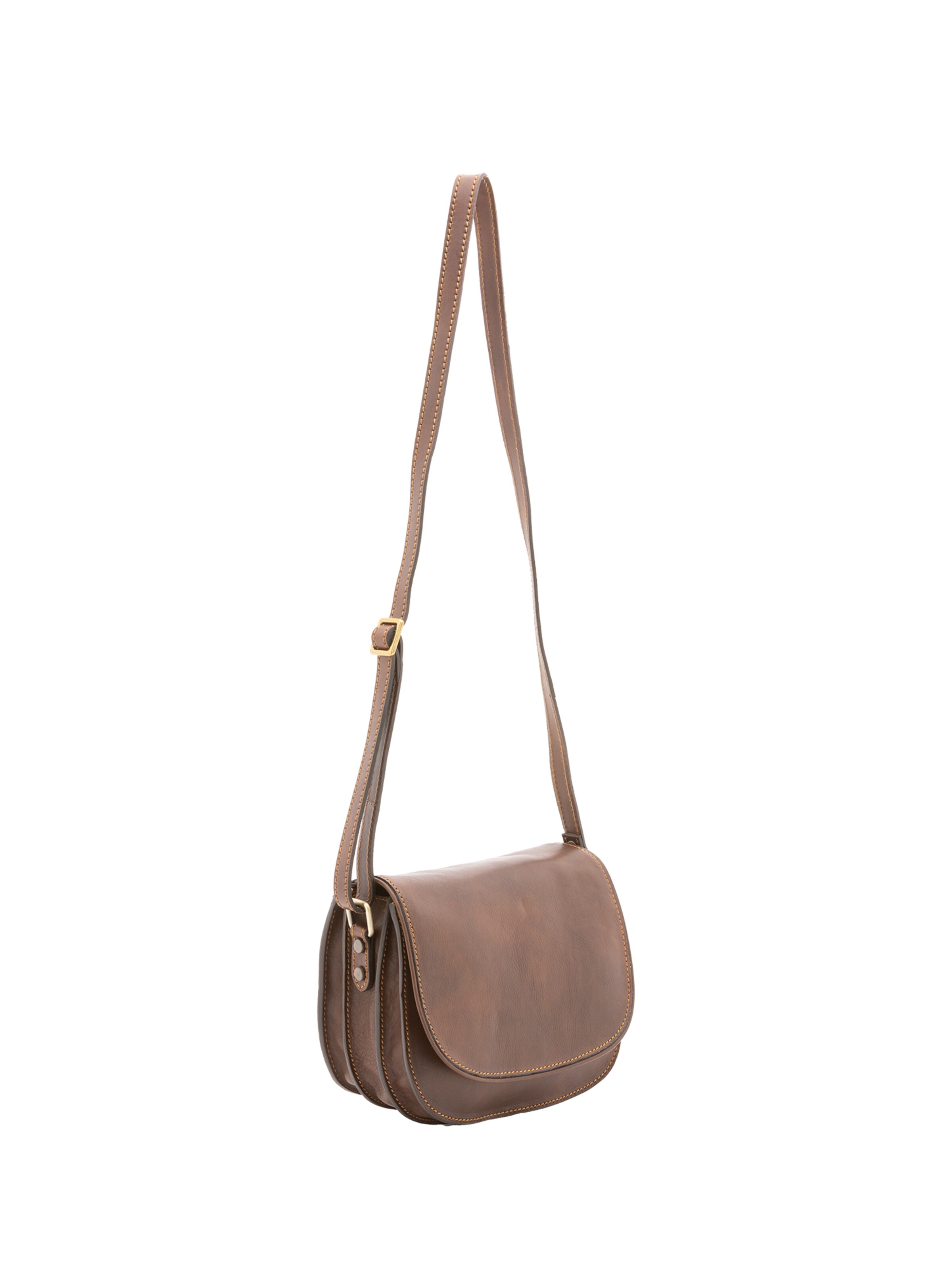 Borsa a tracolla di Viola Castellani in marrone: frontale