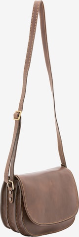 Sac à bandoulière Viola Castellani en marron : devant