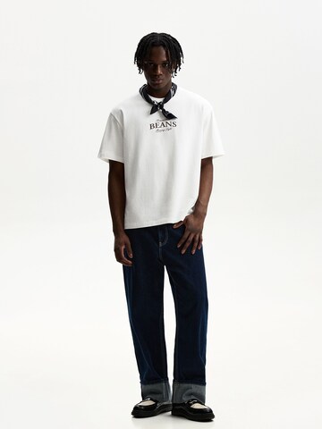 Maglietta 'COFFEE BEANS' di Bershka in bianco