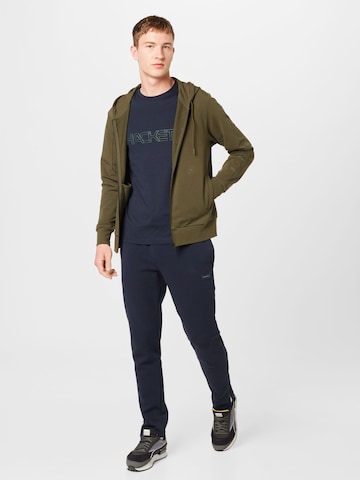 Hackett London Zip-Up Hoodie in Green