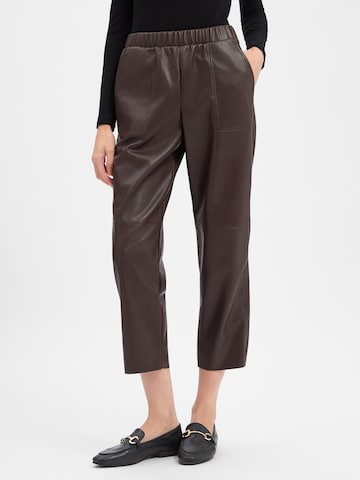 Marie Lund Regular Broek in Bruin: voorkant