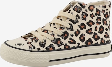 Baskets TOM TAILOR en beige : devant