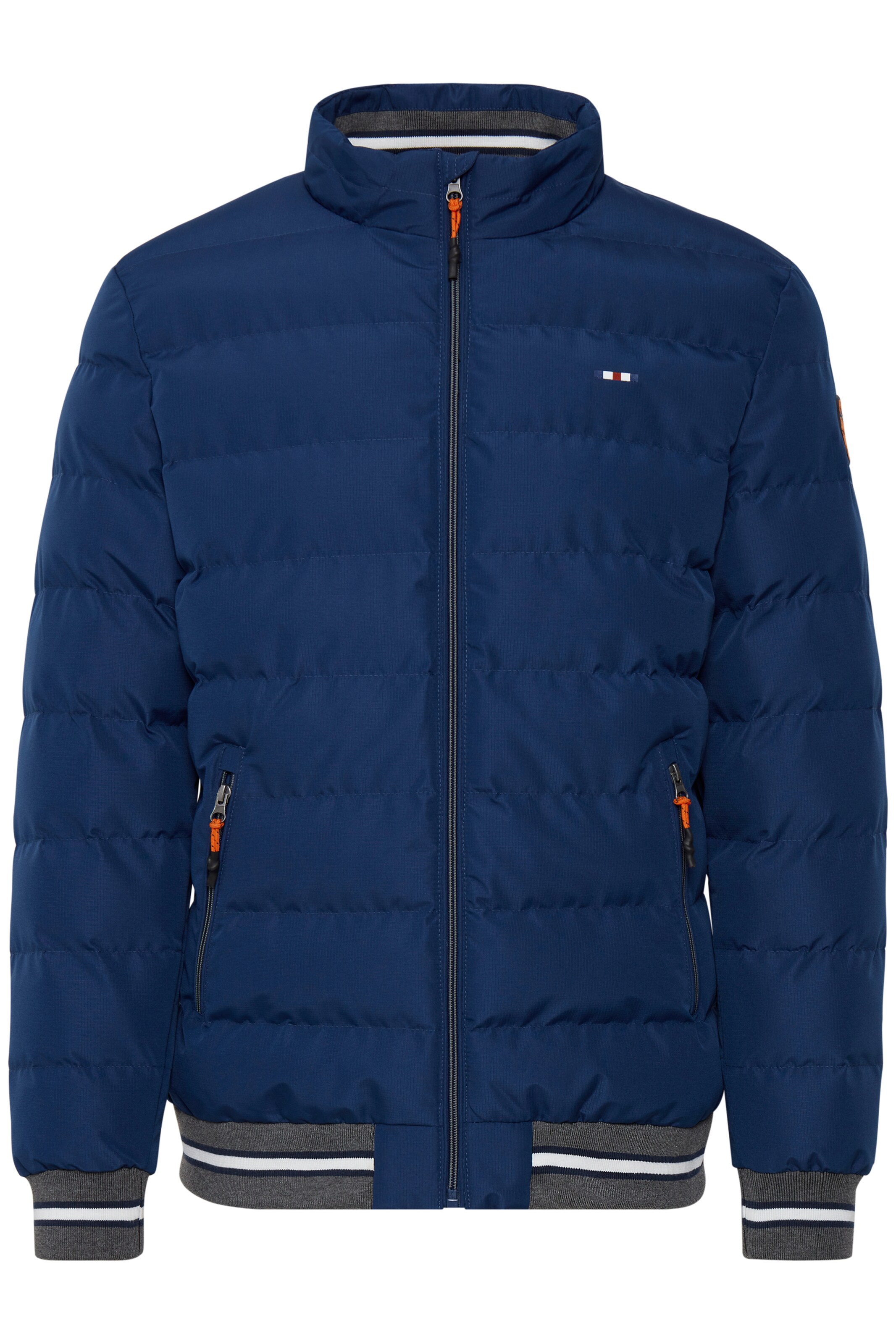 FQ1924 Winterjas 'ALEKSANDER' in Blauw: voorkant