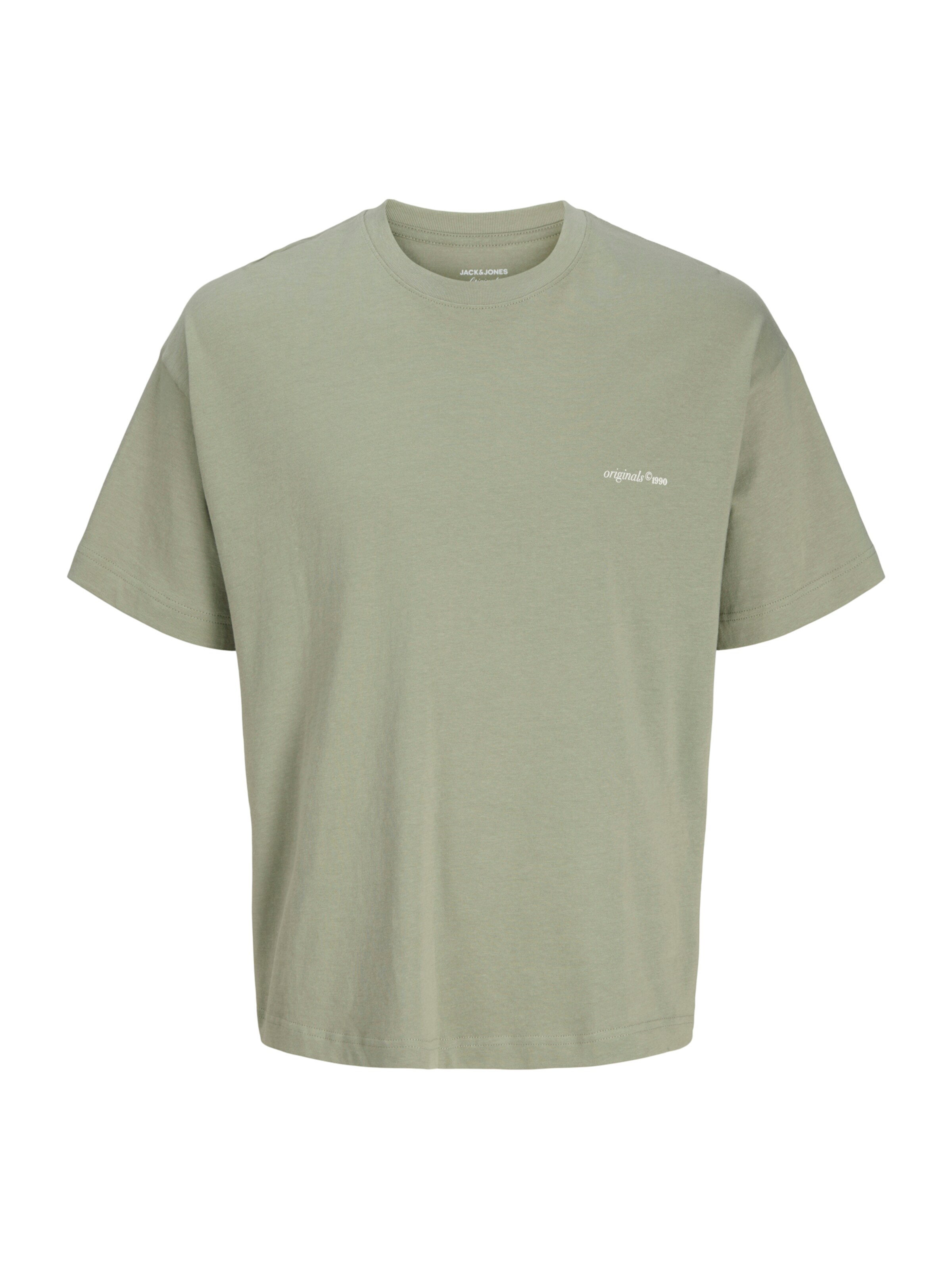 T-Shirt 'JORMONTAUK' Jack & Jones Junior en vert : devant