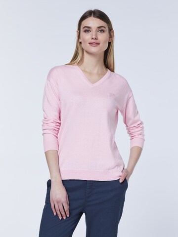 Polo Sylt Sweater in Pink: front