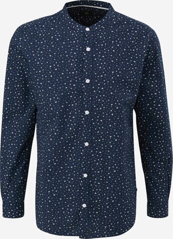 QS Button Up Shirt in Blue: front