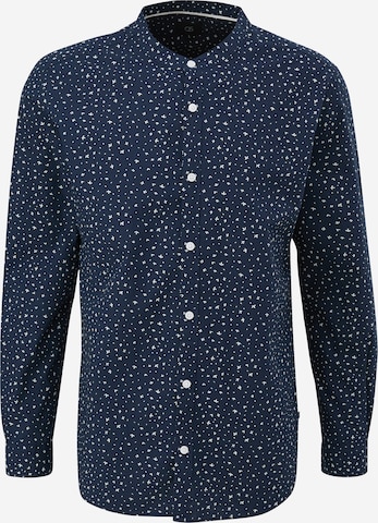 QS Regular fit Button Up Shirt in Blue: front