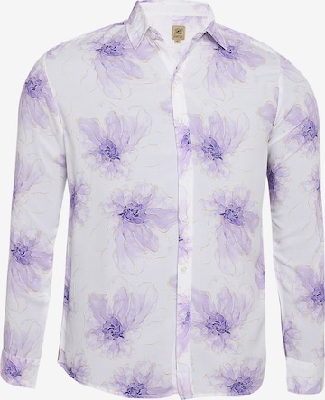 Campus SutraComfort Fit Košulja 'Derek' - ljubičasta boja: prednji dio