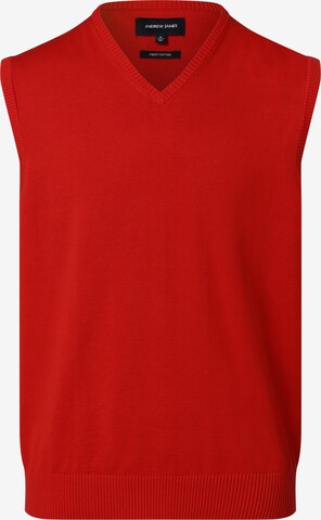 Andrew James Sweater Vest in Red: front