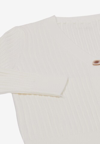 CELOCIA Knit Cardigan in White