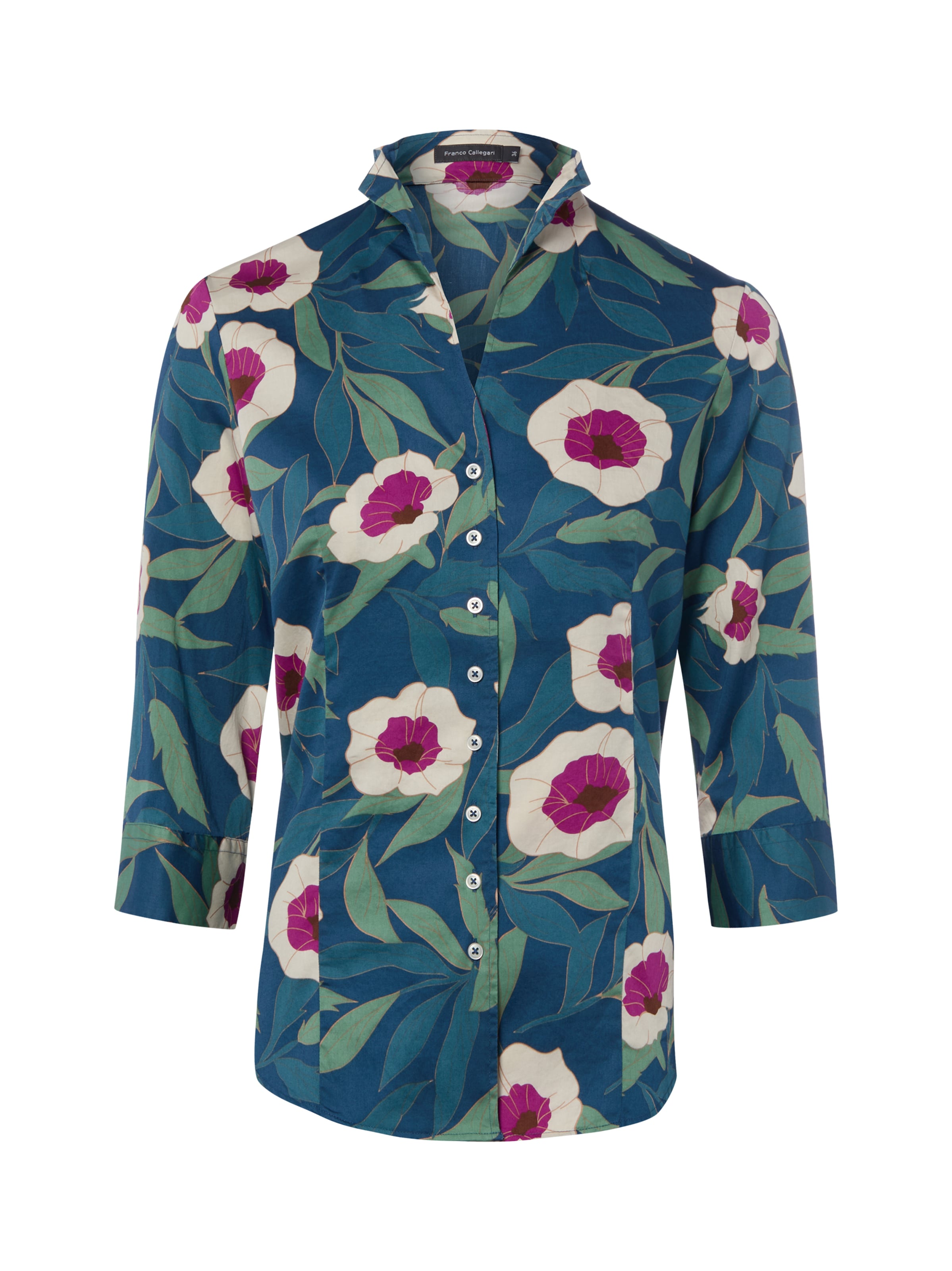 Franco Callegari Blouse in Groen: voorkant