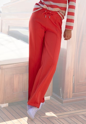 H.I.S Regular Pants in Red: front