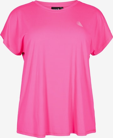 T-shirt Active by Zizzi en rose : devant