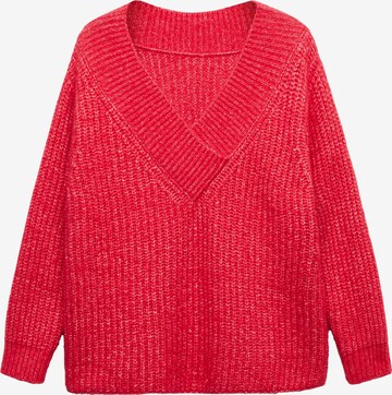 Pull-over 'Chapi' MANGO en rouge : devant