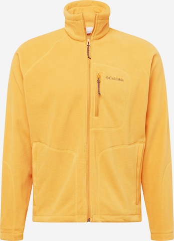 COLUMBIA Athletic fleece jacket 'FAST TREK II' in Yellow: front