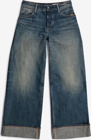 G-STAR Wide leg Jeans 'Roxx Wide' in Blauw: voorkant