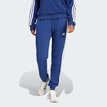 ADIDAS SPORTSWEAR Tapered Workout Pants 'Essentials' in Blue