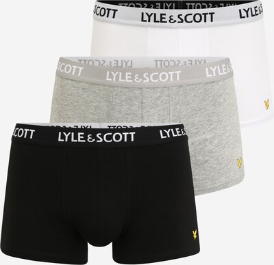 Lyle & Scott Boxers 'Barclay' em acinzentado / preto / branco, Vista do produto