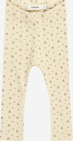 Lil ' Atelier Kids Slimfit Leggingsit 'GAGO' värissä beige: edessä