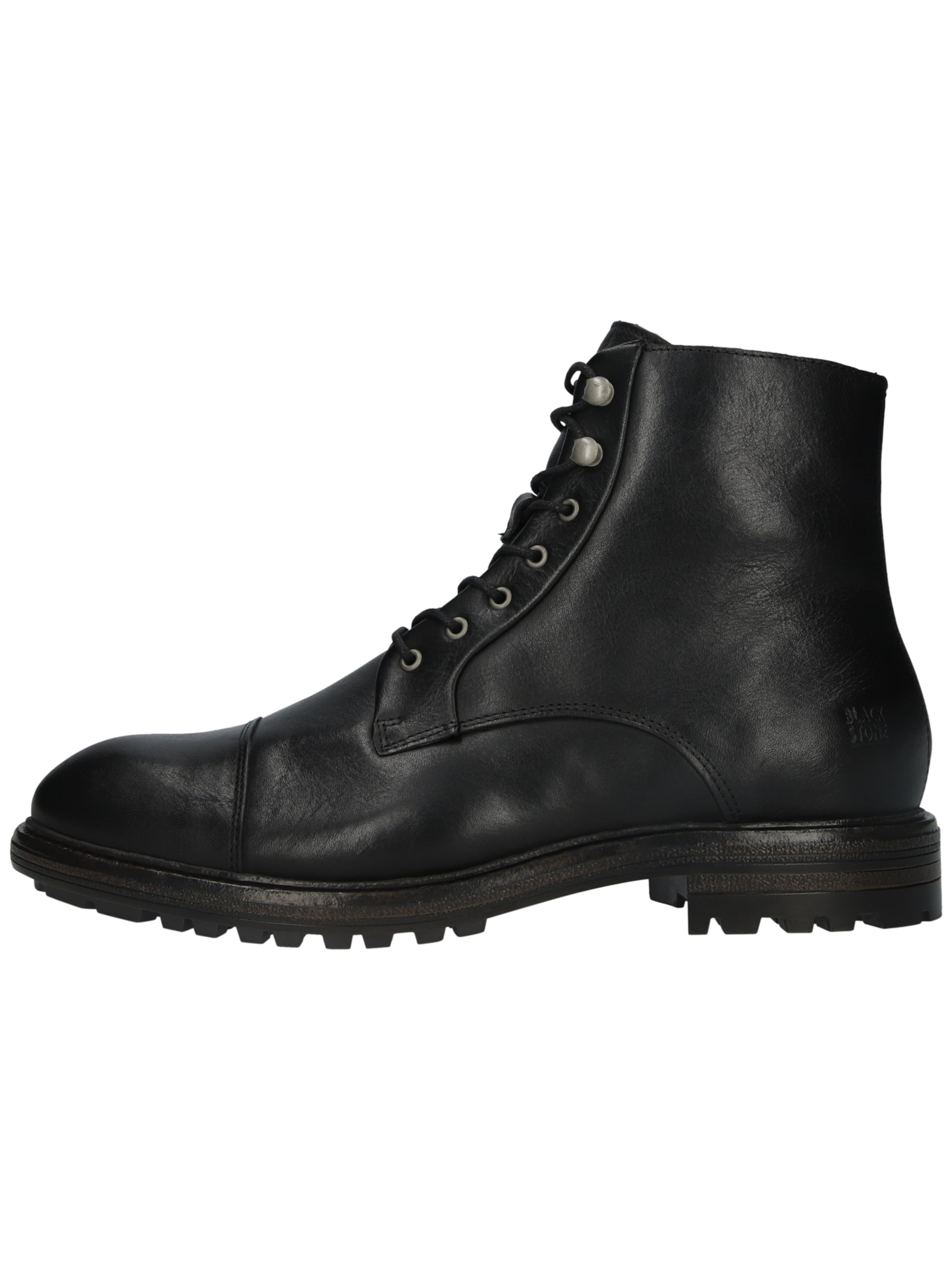 BLACKSTONE - Botas con cordones 'Lester UG21' en negro: frente