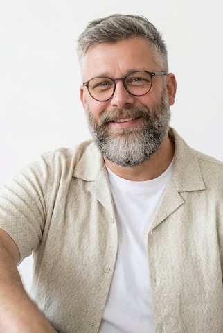 Men Plus Regular fit Overhemd in Beige