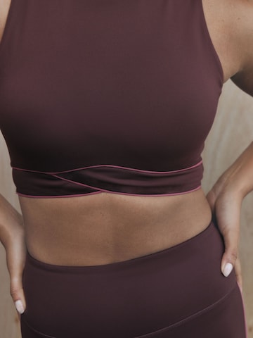 Bustino Reggiseno sportivo di self. in marrone